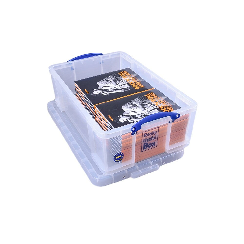 Image of Really Useful Boxes 50L Storage Box, Clear