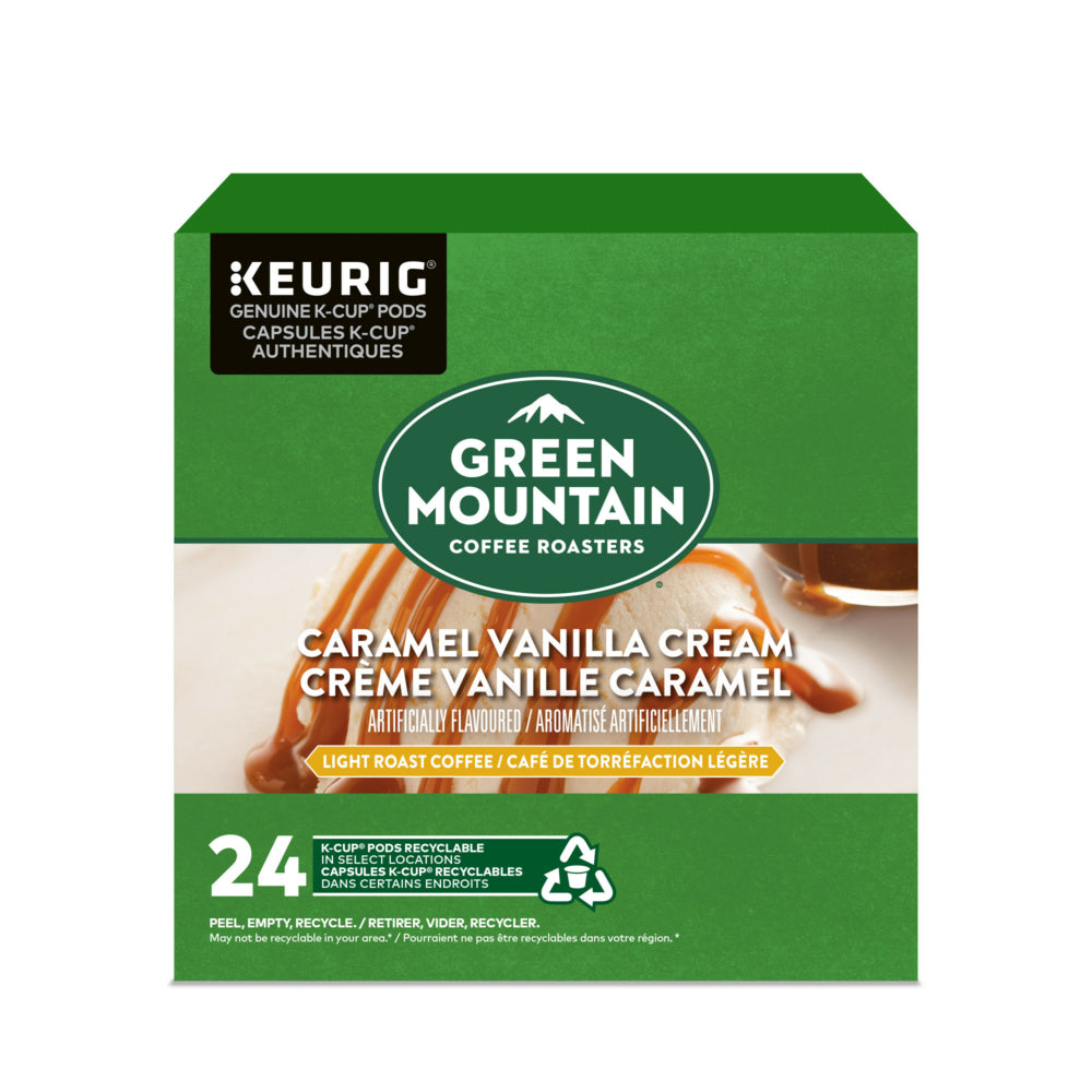 Image of Green Mountain Coffee Caramel Vanilla Cream K-Cup Pods - 24 Pack