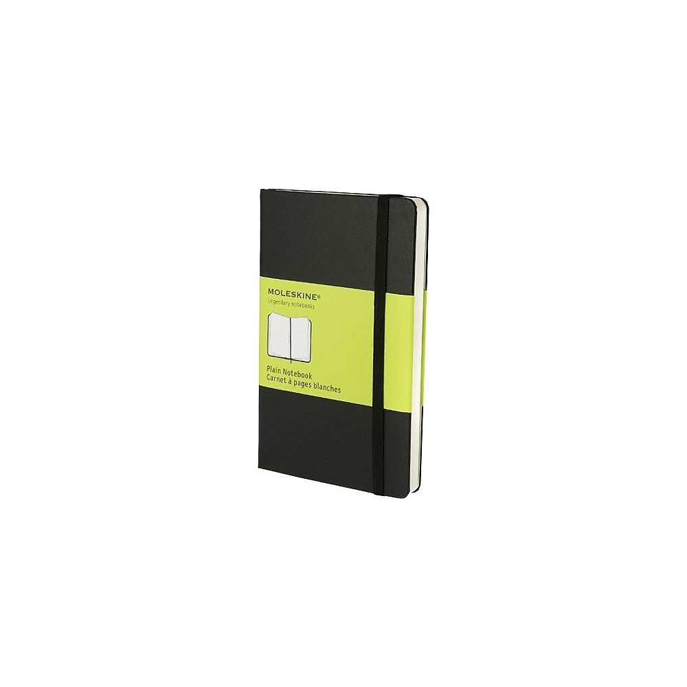 Image of Moleskine Classic Black Hard Cover Pocket Plain Notebook, 3-1/2" x 5-1/2"