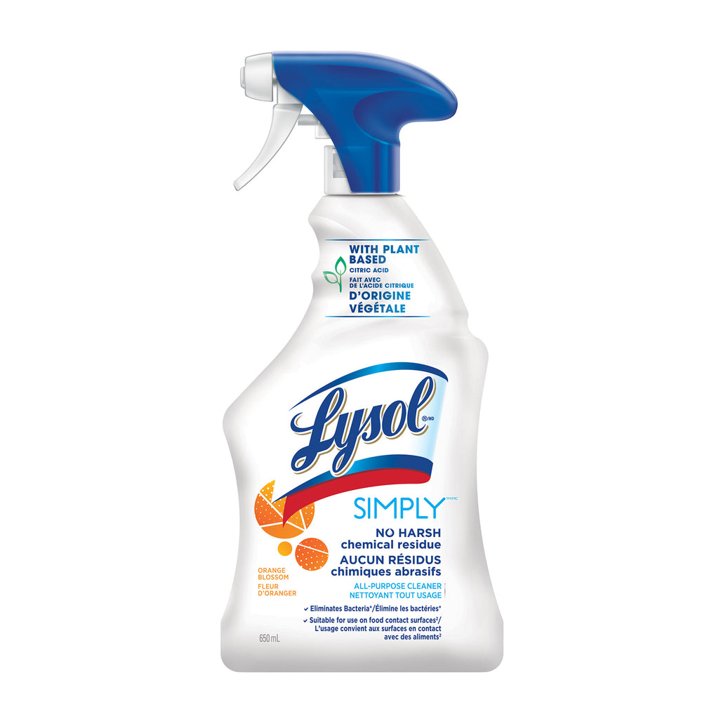 Image of Lysol Simply All Purpose Cleaner - Orange Blossom - 650mL, 650 mL