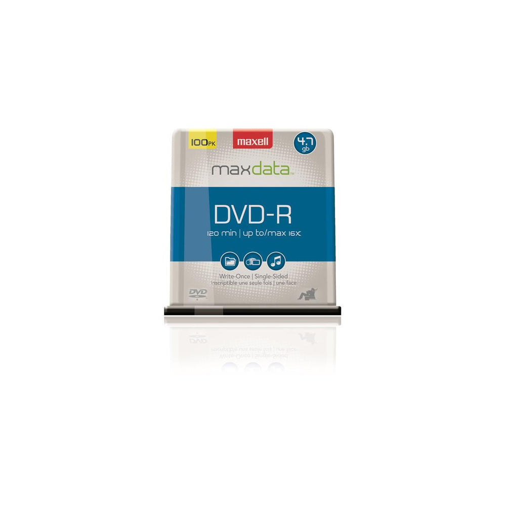 Image of Maxell Recordable DVD-R Media - 4.7 GB - 100 Pack