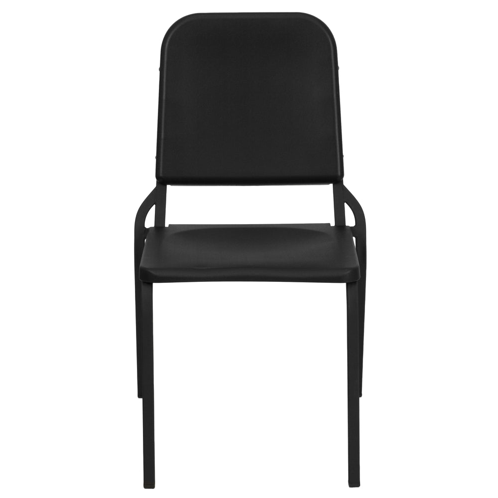Image of Flash Furniture HERCULES Series Black High Density Stackable Melody Band/Music Chair