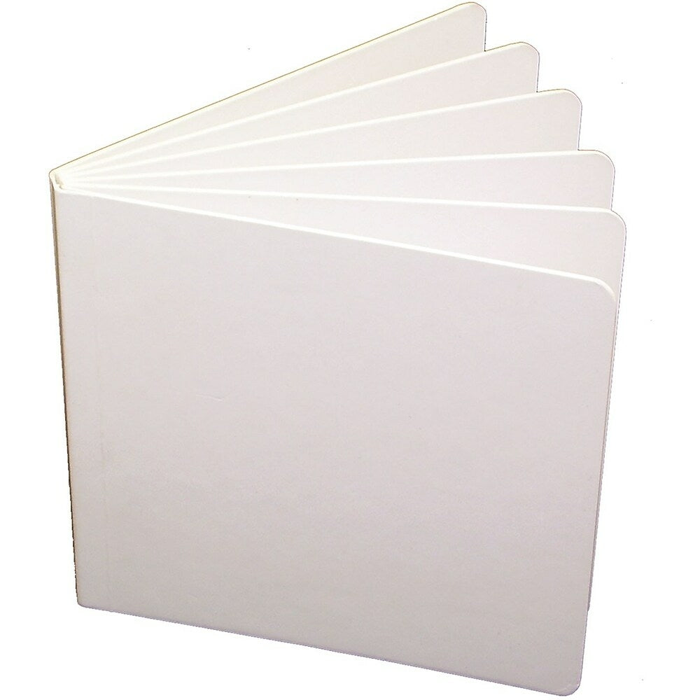 Image of Ashley Productions Ash10704 5" x 5" Blank Chunky Book, White, 10 Pack