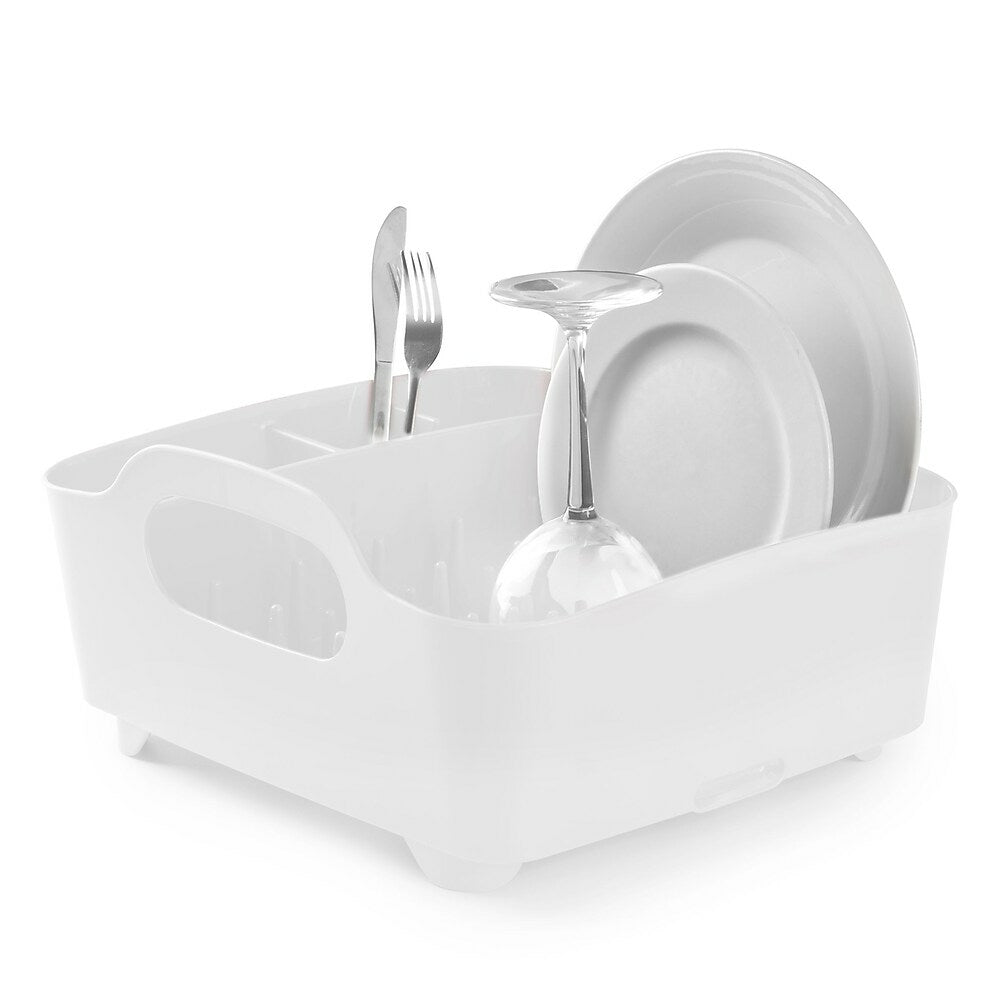 Image of Umbra Tub Dish Rack, White