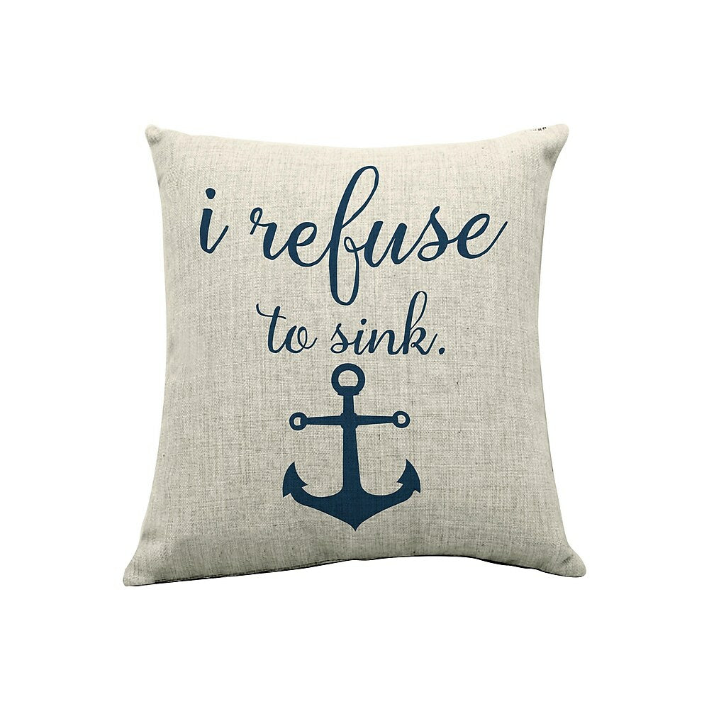 Image of Sign-A-Tology Refuse to Sink Pillow - 18" x 18"