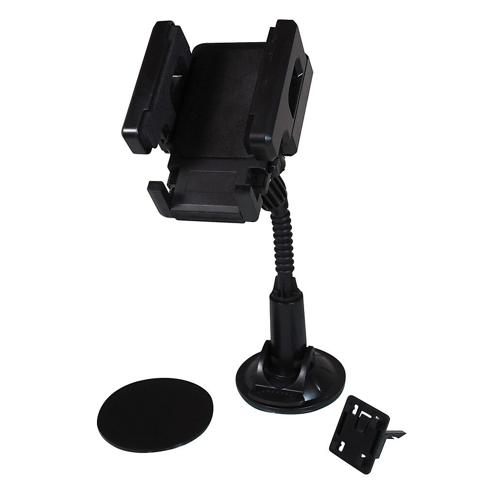 Image of Exian Mobile/GPS Car Mount for Windshield/Air Vent/Dash (CAR-022), Black