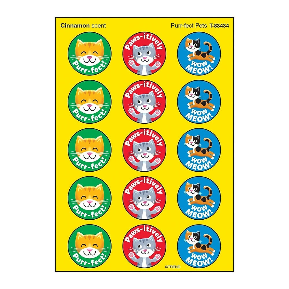 Image of Trend Enterprises Purr-fect Pets/Cinnamon Stinky Stickers (T-83434), 6 Pack