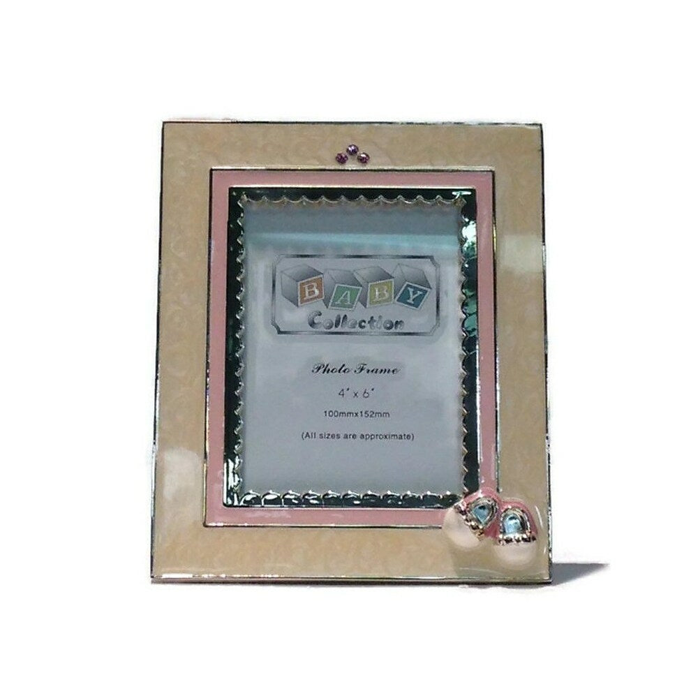 Image of Elegance Booties 4 x 6" Photo Frame, Girl, Grey