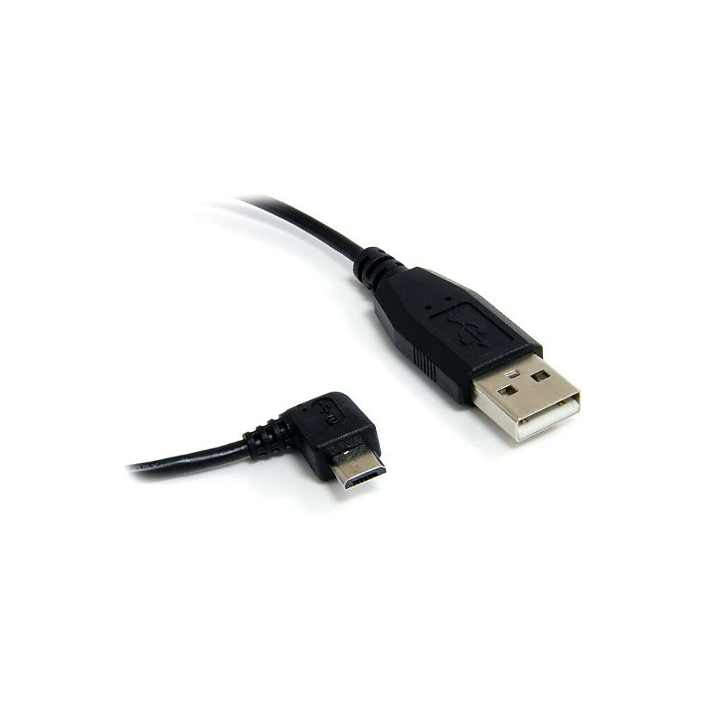 Image of StarTech UUSBHAUB3RA 3' USB A/Micro B Male to Male Cable, Black