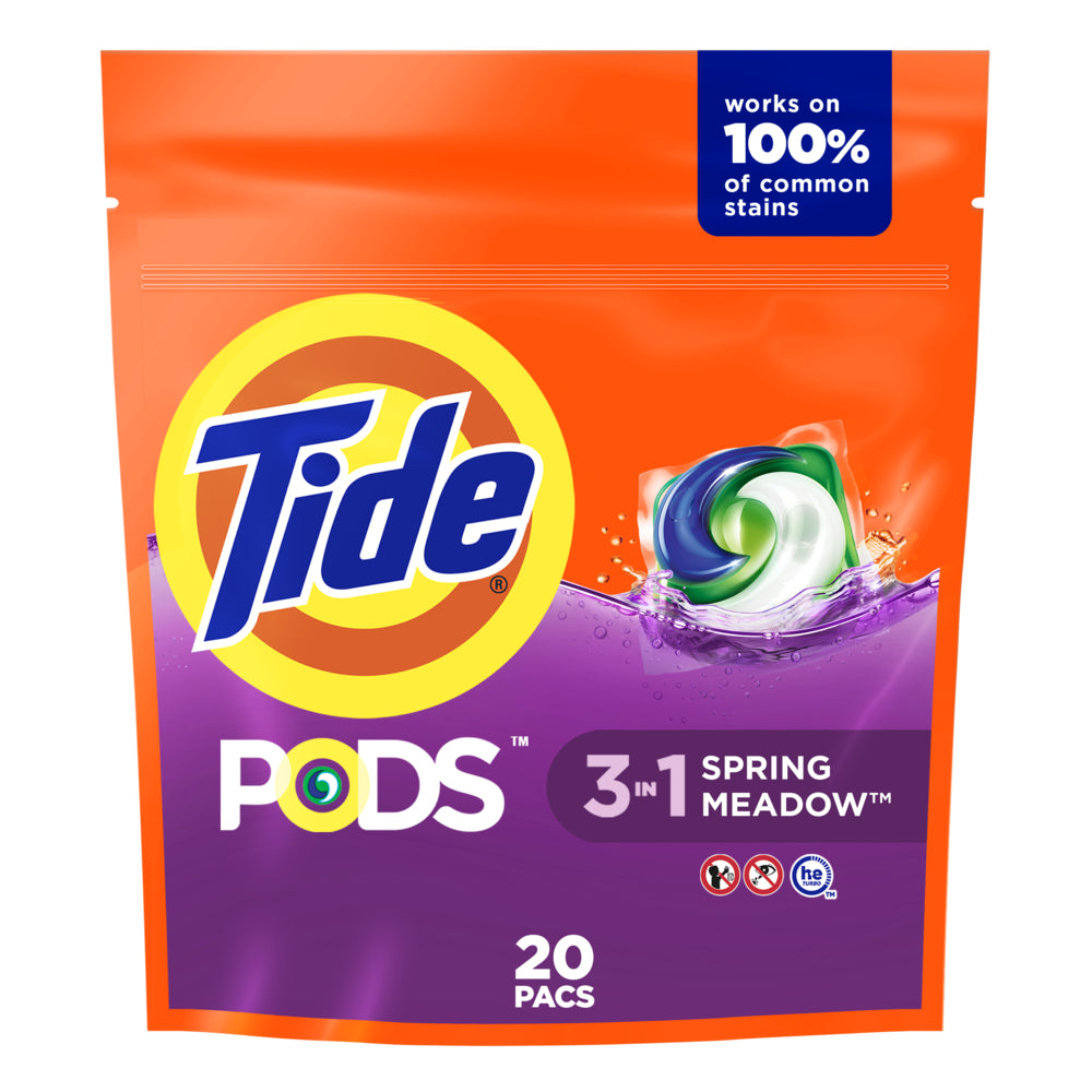 Image of Tide Pods Laundry Detergent - Spring Meadow - 20 Pods, 20 Pack