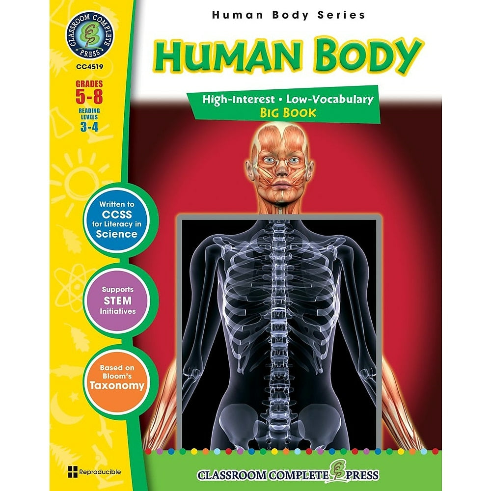 Image of eBook: Human Body Big Book - (PDF version - 1-User Download) - ISBN 978-1-55319-381-4 - Grade 5 - 8