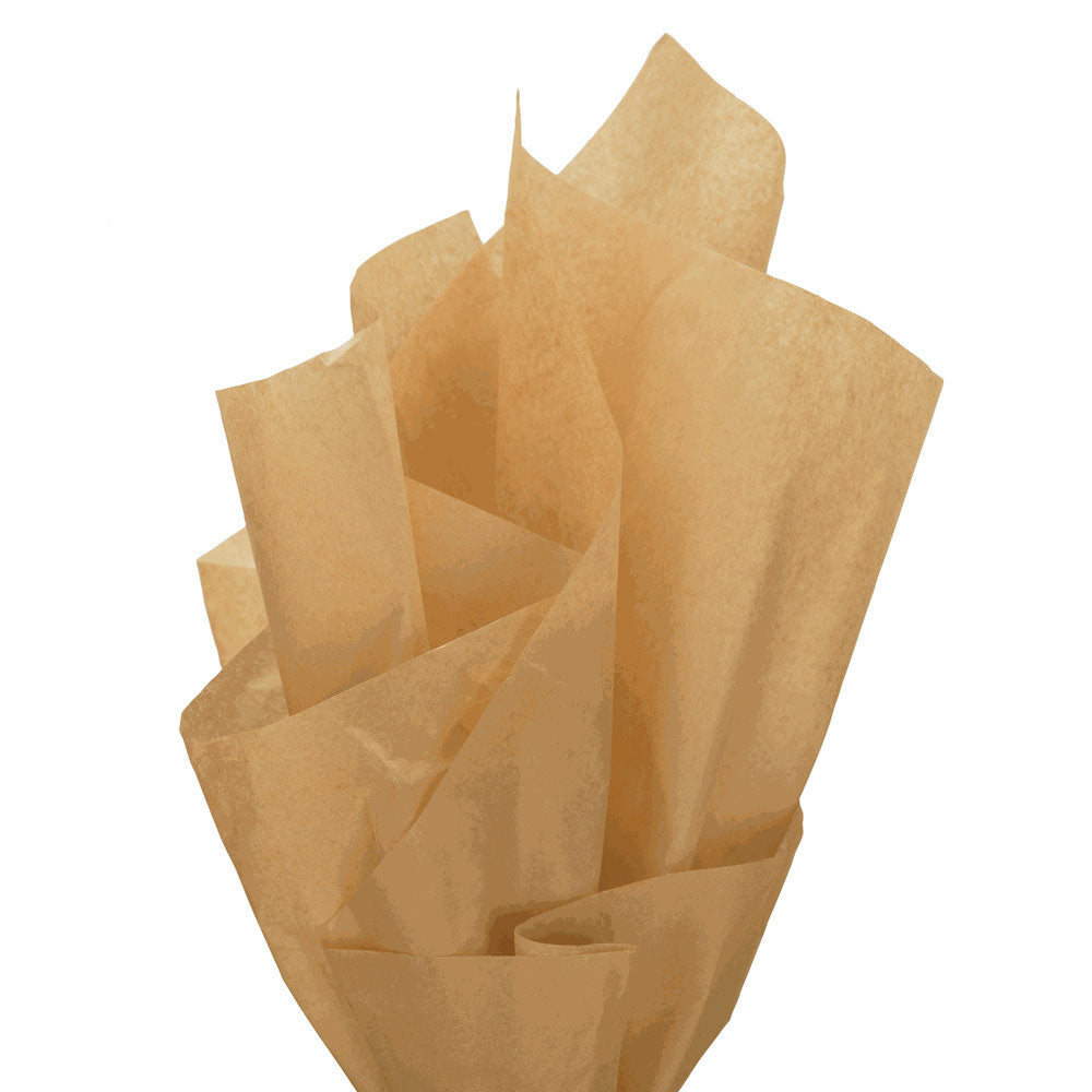 Image of Eddie's Premium Recycled Kraft Tissue Paper - 20" x 30" - Kraft - 960 Sheets, Brown