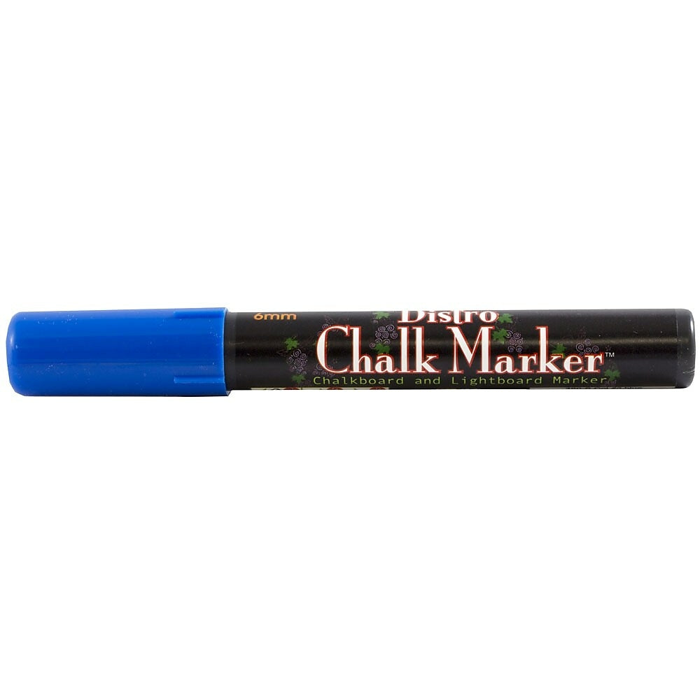 Image of Marvy Uchida Broad-Point Liquid Chalk Markers - Erasable - Dustless - Blue