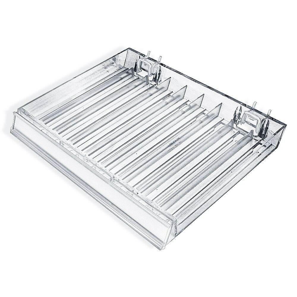 Image of Azar Displays 9 Compartment Nail Polish Tray with Flip Front, 12" x 9.5" , 2 Pack (225509)