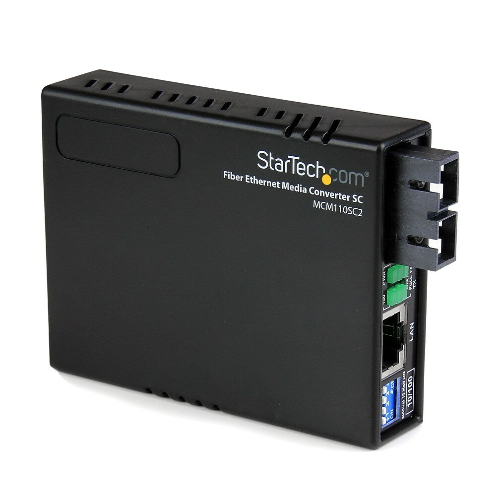 Image of StarTech 10/100 Fiber to Ethernet Media Converter Multi Mode SC 2 km