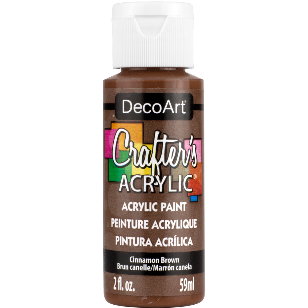 Image of DecoArt 2oz Crafters Acrylic Paint - Cinnamon Brown