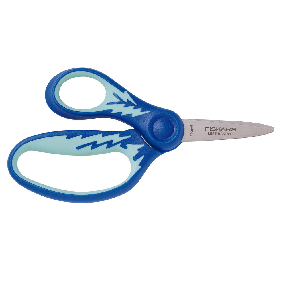 Image of Fiskars Left-Handed Pointed-Tip Kids Scissors - 5" - Assorted Colours