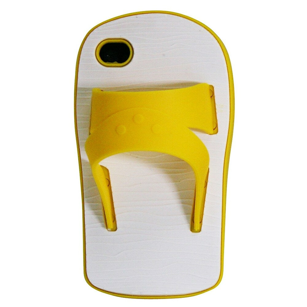 Image of Exian Silicone Sandal Case for iPhone 4, 4s - Yellow