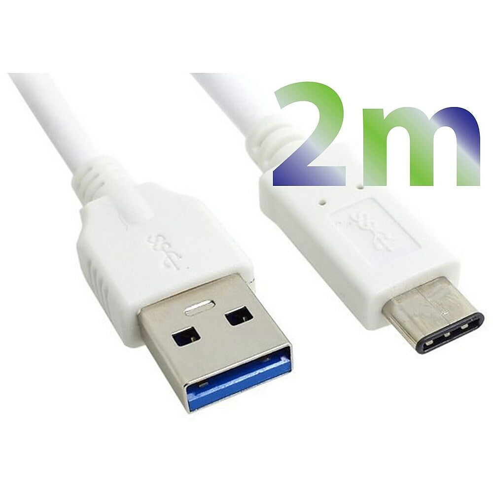 Image of Exian Type-C USB Cable, 2M, White