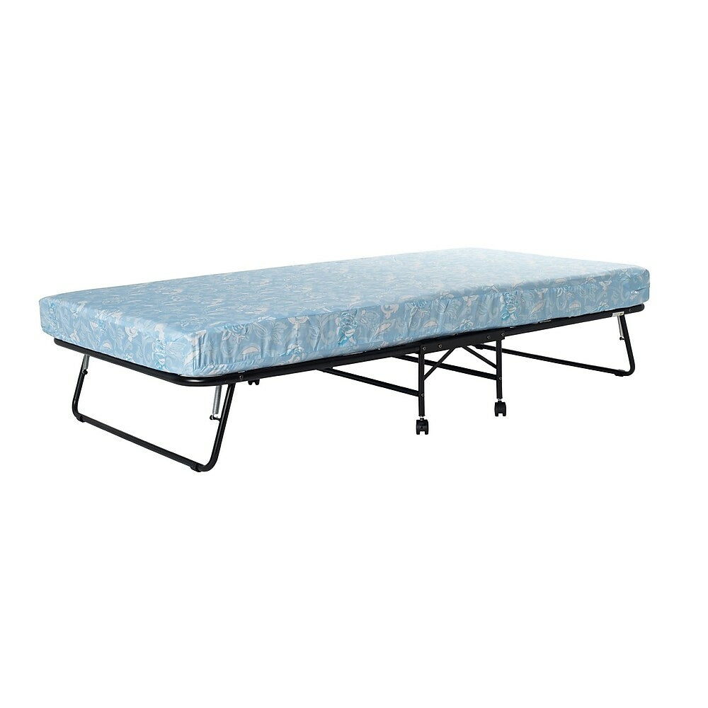 Image of DHP Folding Guest Bed with 5" Mattress - Black/Blue