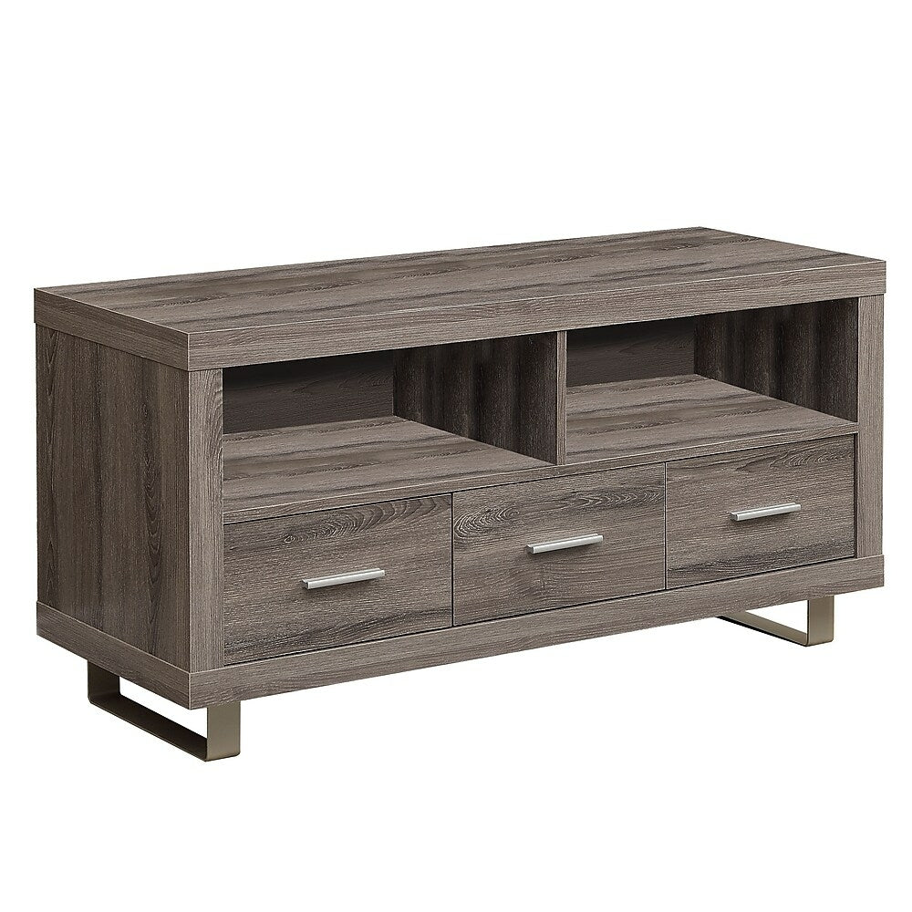 Image of Monarch Specialties - 3250 Tv Stand - 48 Inch - Console - Storage Cabinet - Living Room - Bedroom - Laminate - Brown