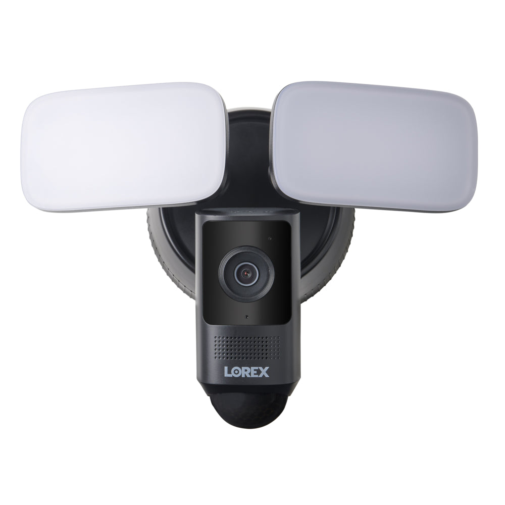 Image of Lorex 2K Wired Floodlight Security Camera - Black