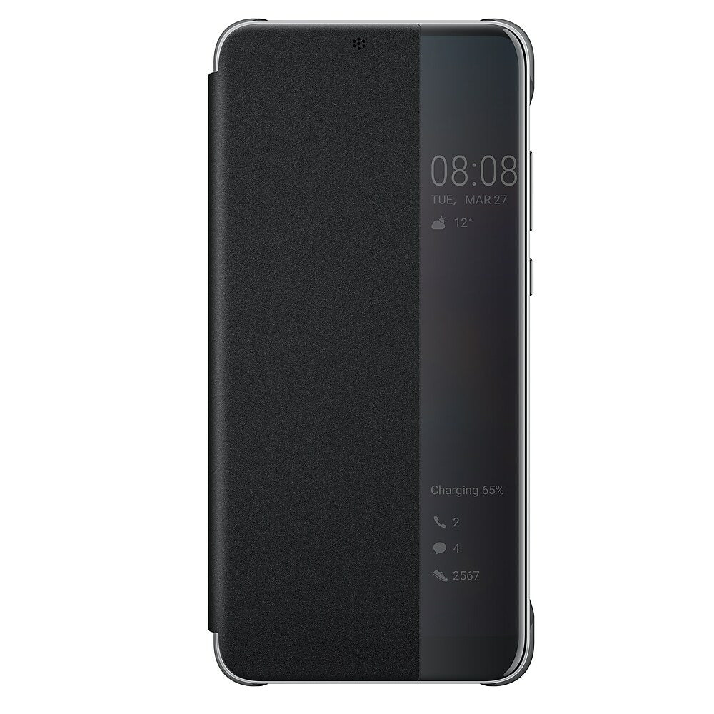 Image of Huawei Smart View Flip Cover Phone Case for Huawei P20 Pro - Black