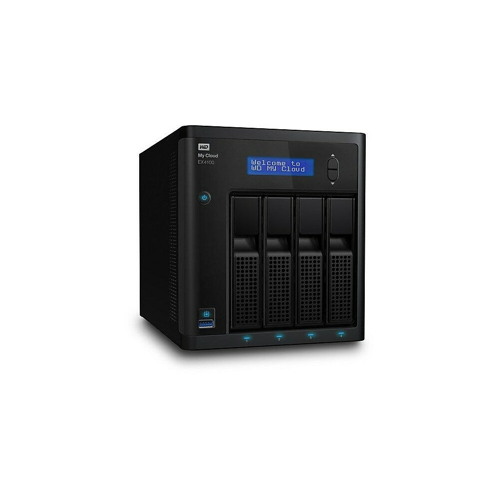 Image of Western Digital My Cloud EX4100 Network Attached Storage, 16 TB (WDBWZE0160KBK)