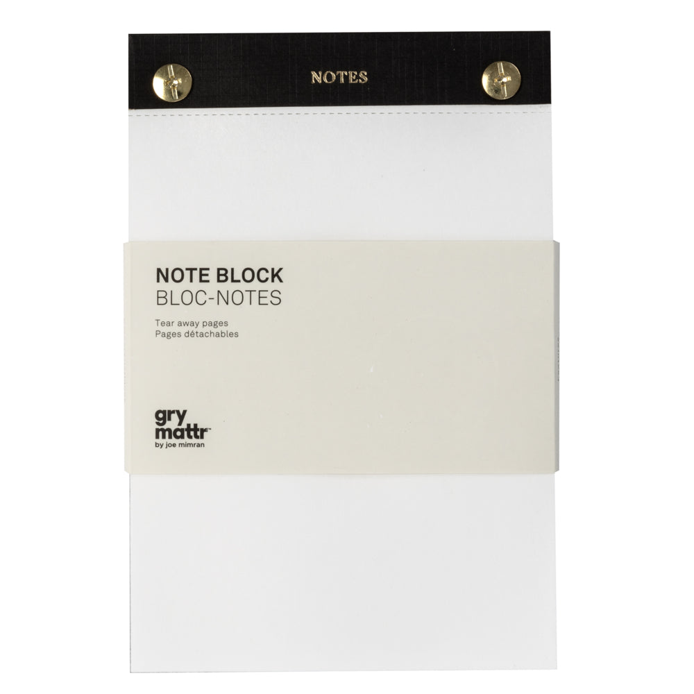 Image of Gry Mattr Notes Block - Black