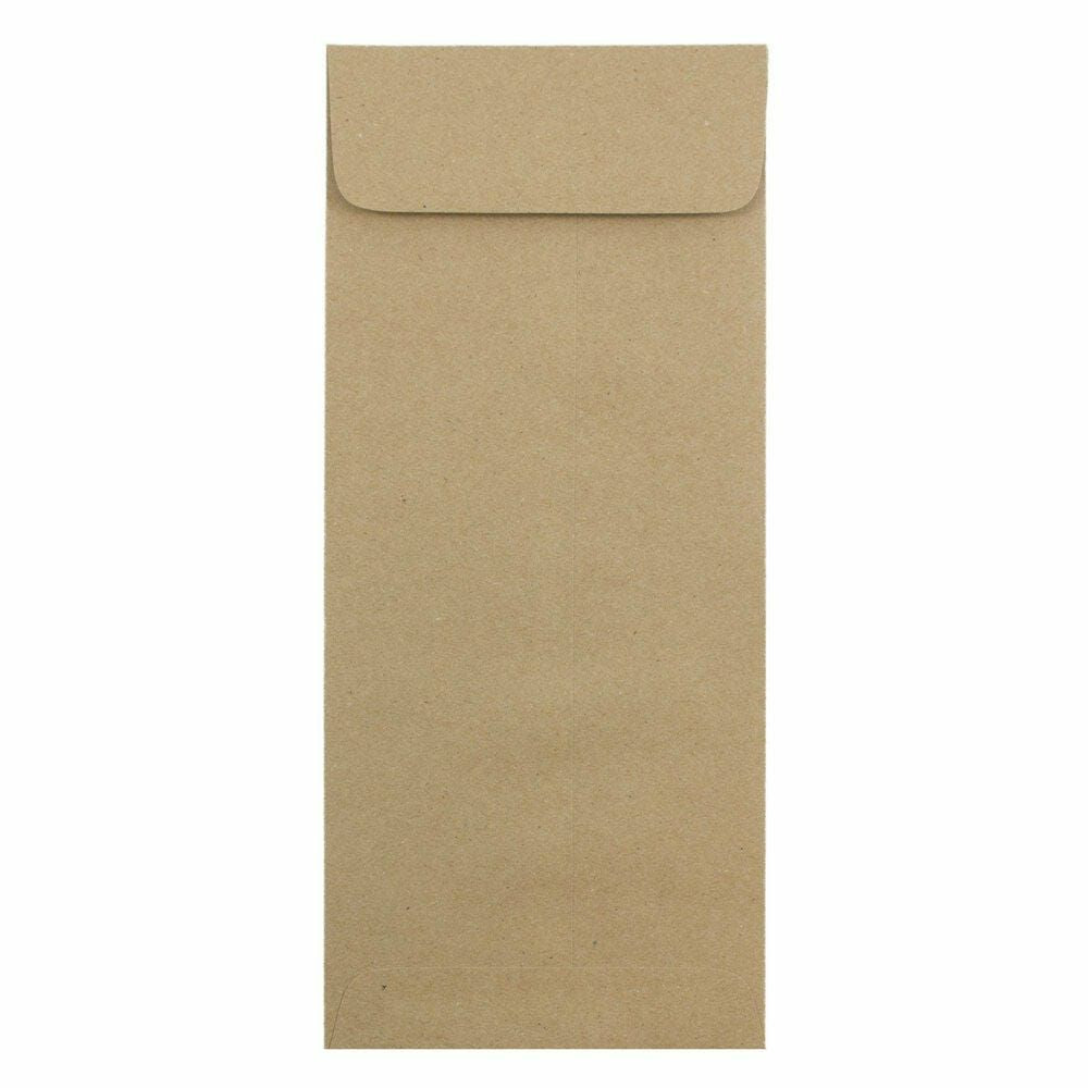 Image of JAM Paper #14 Policy Business Envelopes - 5" x 11.5" - Brown Kraft Paper Bag - 25 Pack