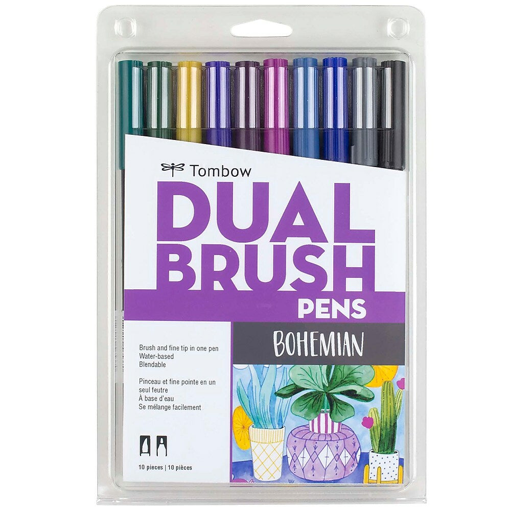 Image of Tombow Dual Brush Pens - Bohemian Palette - 10 Pack