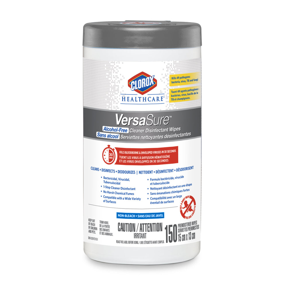 Image of Clorox Healthcare VersaSure Alcohol-Free Cleaner Disinfectant Wipes - 150 Wipes