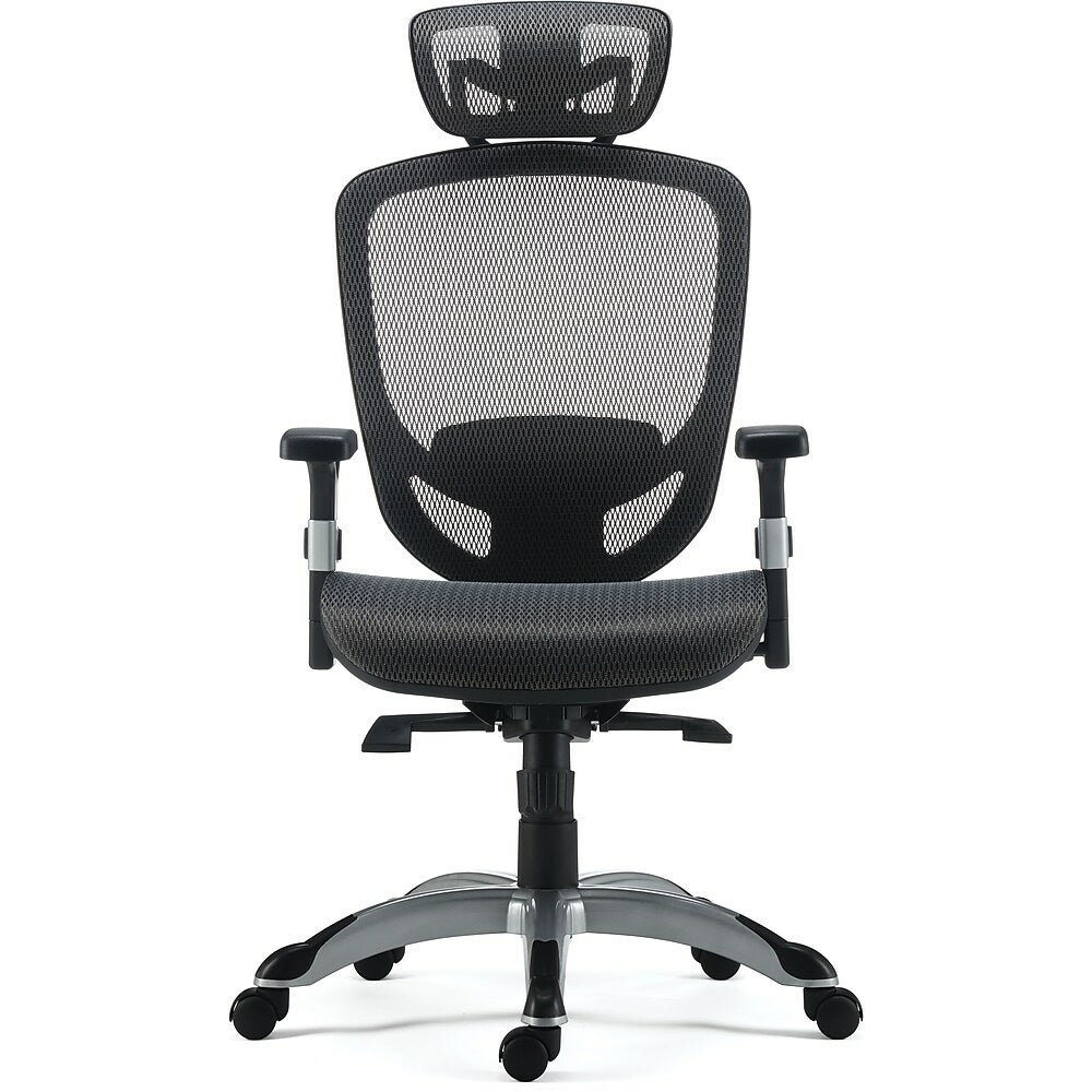 Flexfit Hyken Mesh Task Chair Charcoal Grey Staplesca