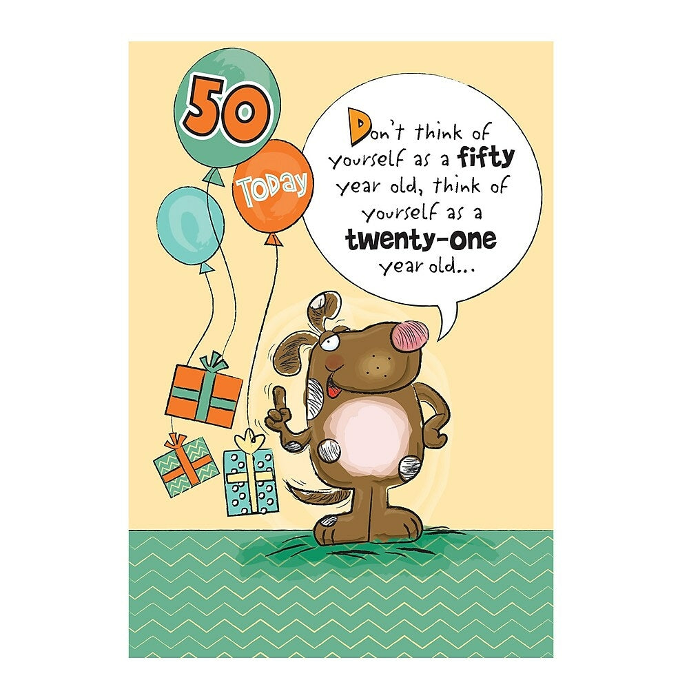 Cartes De Souhaits Anniversaire 50 Ans Humour 18 Paquet Bureauengros Com