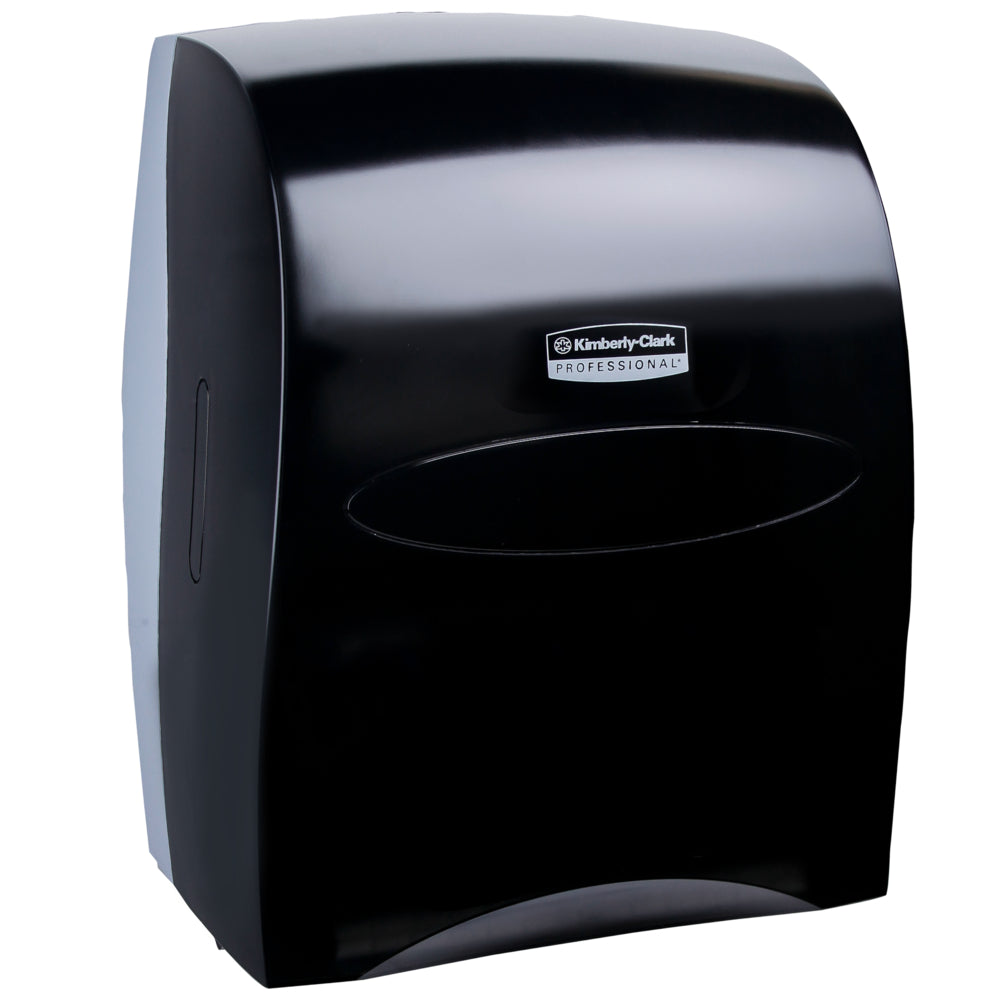 Image of Kimberly-Clark Professional Sanitouch Manual Hard Roll Towel Dispenser - for 1.75" Core Roll Towels - 12.63" x 16.13" x 10.2" - Black
