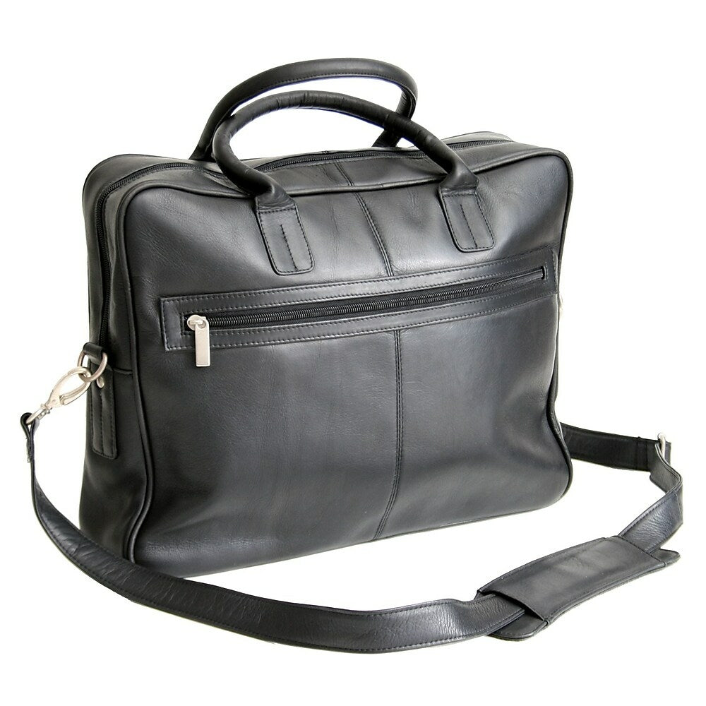 Image of Royce Leather Briefcase, Black