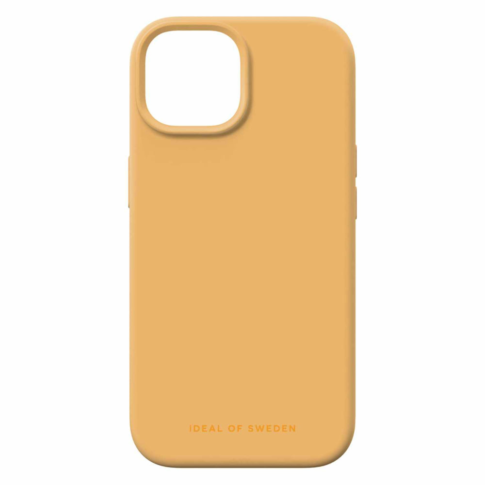 Image of iDeal of Sweden Silicone Case with MagSafe for iPhone 15 - Apricot, Yellow
