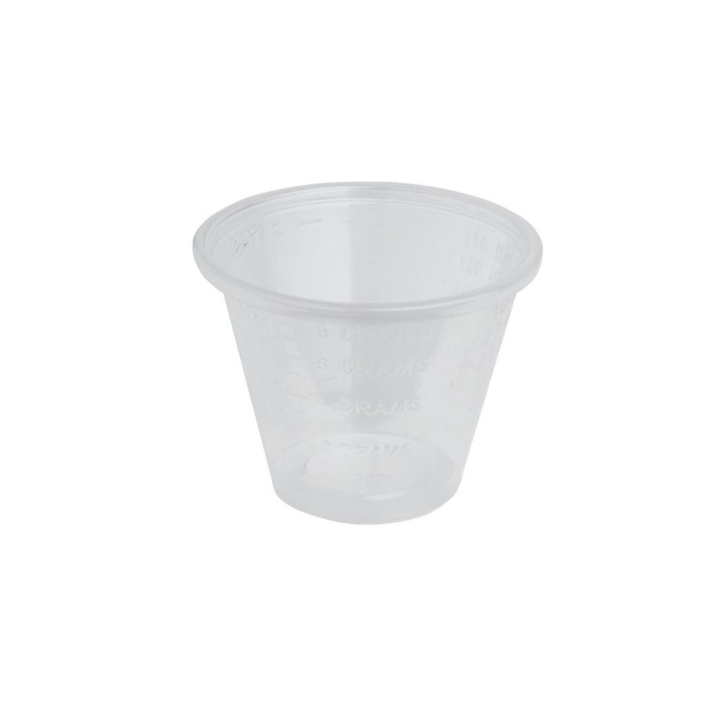 Image of Safecross First Aid Ltd. Plastic Medicine Cups - 30ml - 100 Pack (14415)