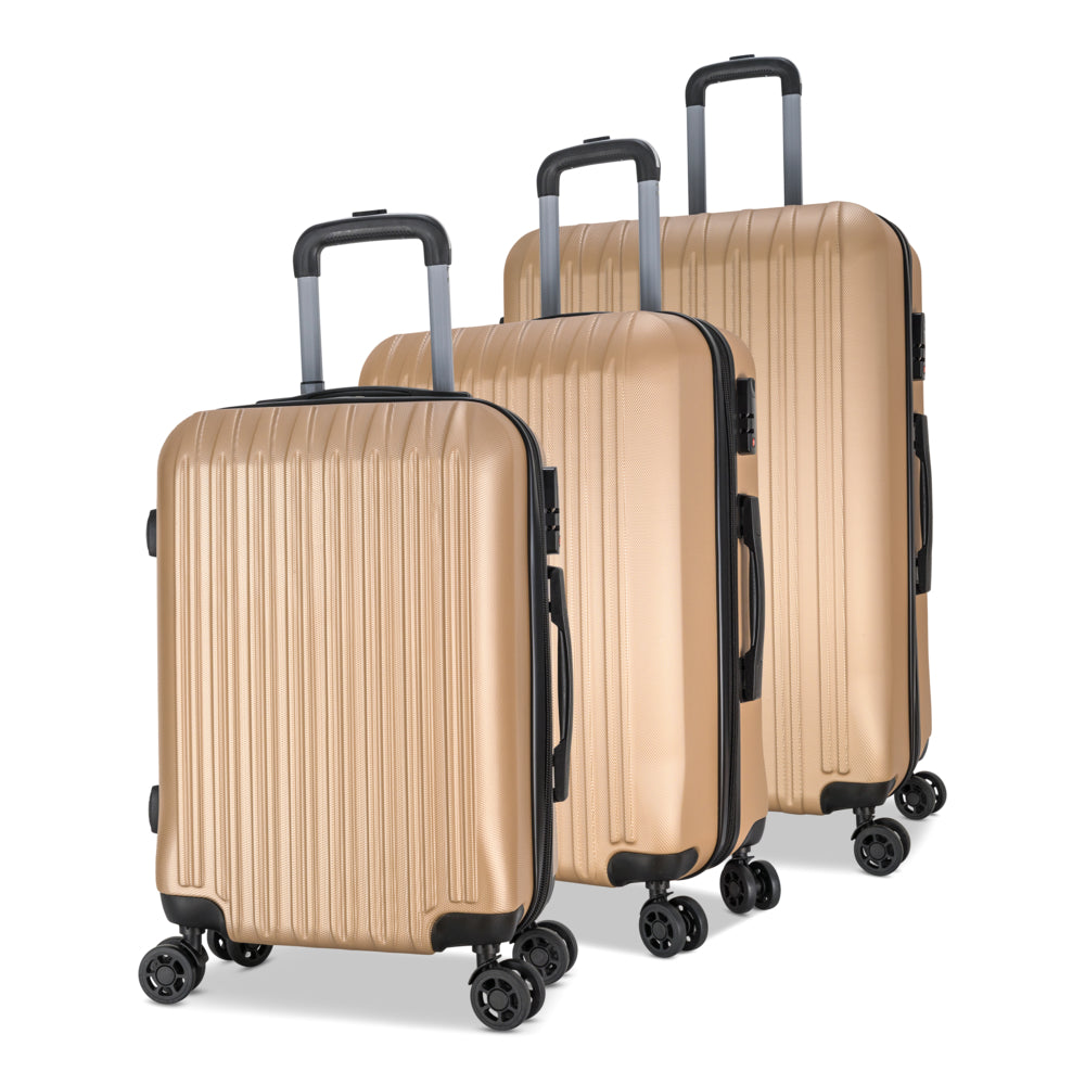 Image of Nicci Grove 3-Piece Luggage Set - Champagne