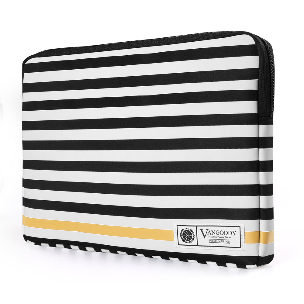 Image of Vangoddy Luxe Series 17" Laptop Sleeve - Striped - Green