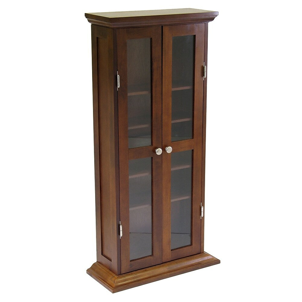 Image of Winsome DVD/CD Cabinet, Antique Walnut