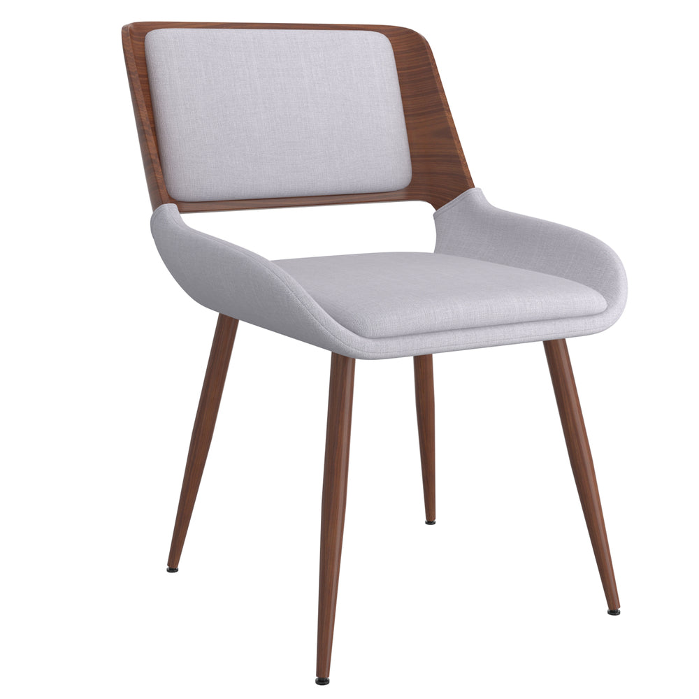 Image of nspire Mid-Century Modern Fabric Side Chair - Grey