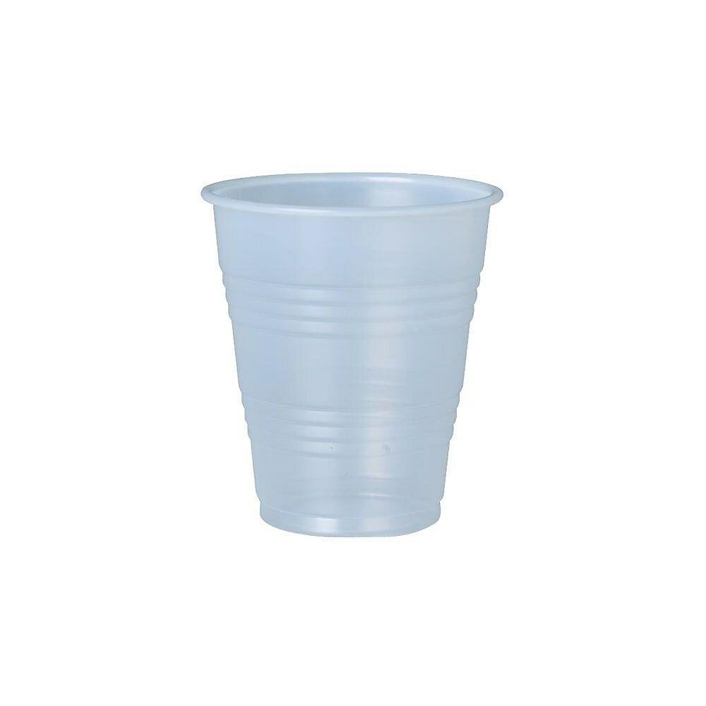 Image of Solo Polystyrene Plastic Cup, 7 oz., Translucent, 2000 Pack