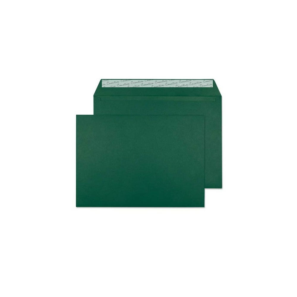 Image of Blake Creative Color Dark Green Invitation Envelopes - 9" W x 12 3/4" L - Alpine Green - 10 Pack, Alpine_Green