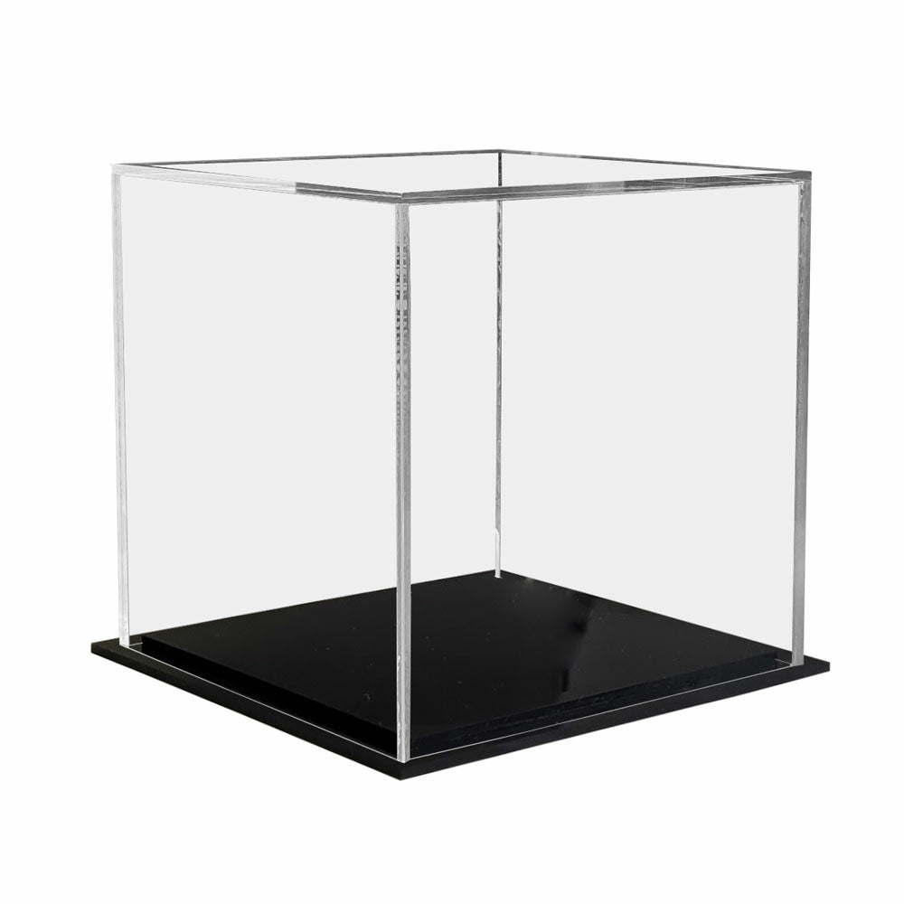 Image of Eddie's 5" Square Acrylic Display Box - Clear/Black - 2 Pack