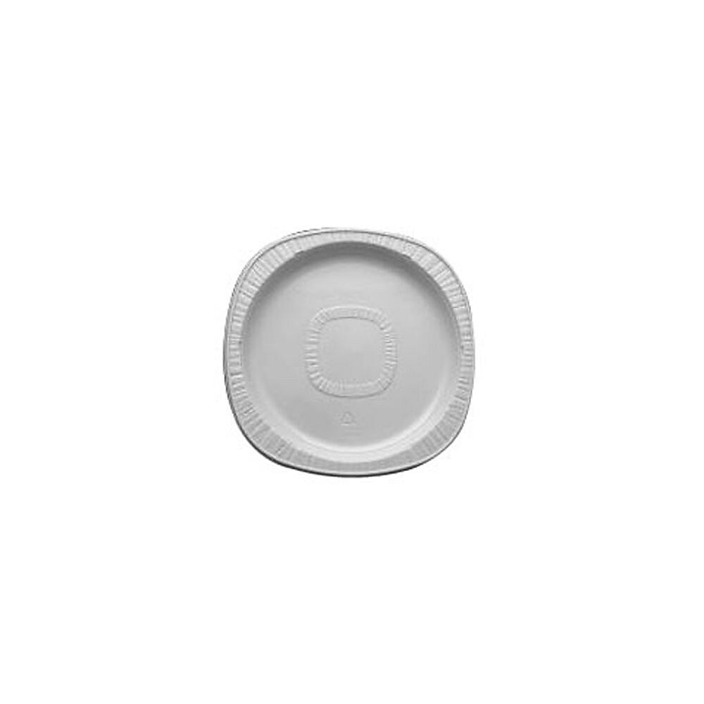 Image of Polar Plastiques POLARONDE Polystyrene Thermoformed Dinnerware Plate, 9", Cream, 500 Pack