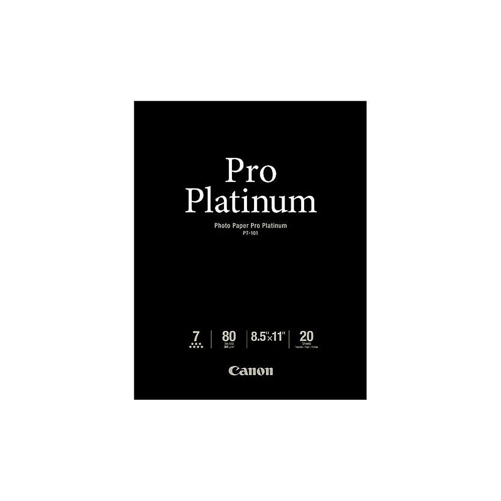 Image of Canon Photo Paper, Pro Platinum, 8.5" x 11", 20/Pack