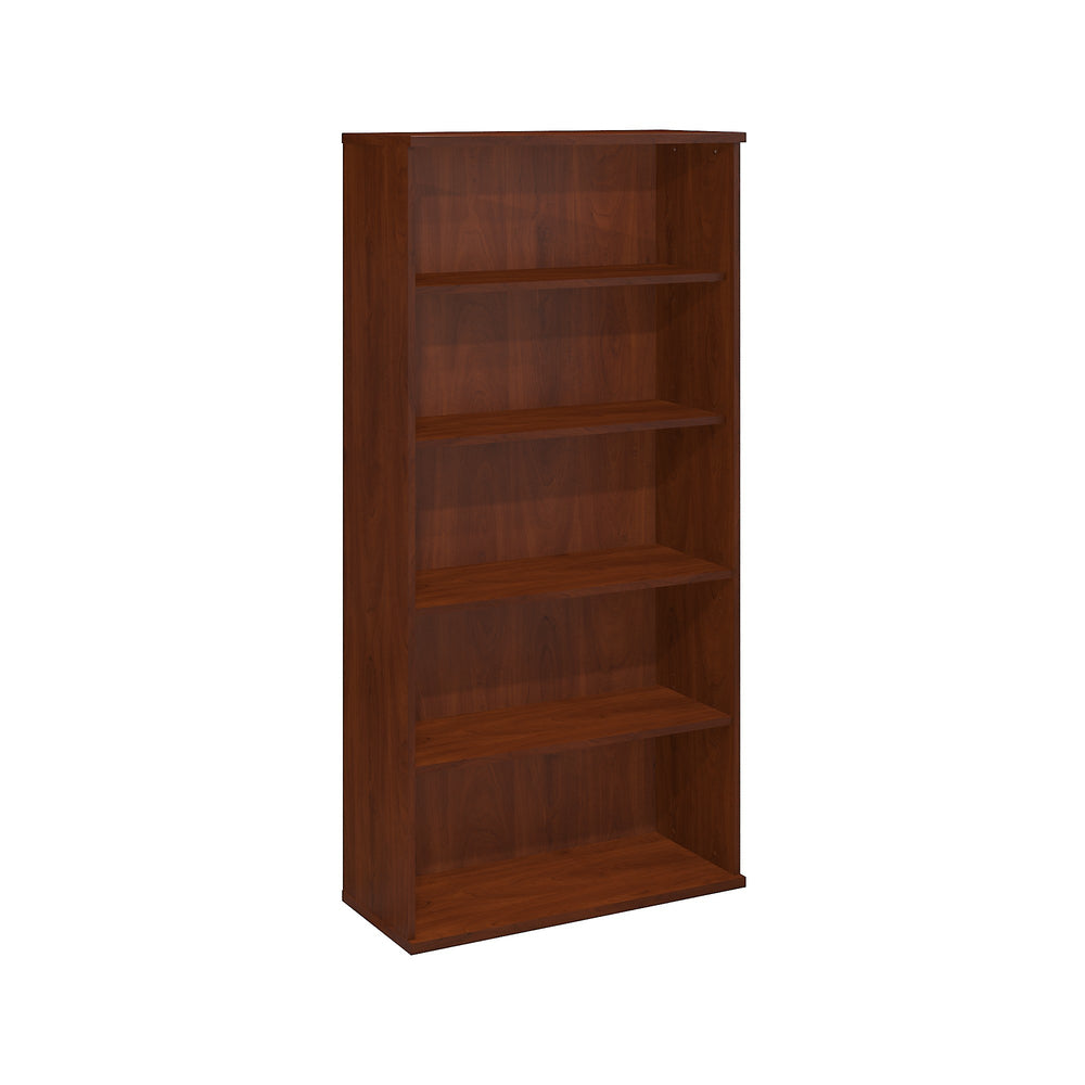 Image of Bush Business Furniture Westfield 36"W 5 Shelf Bookcase, Hansen Cherry (WC24414)