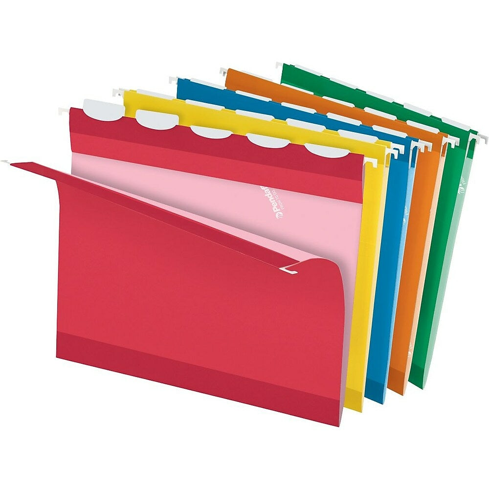 Image of Pendaflex Reinforced Ready-Tab Assorted Hanging Folders - Letter Size - 25 Pack