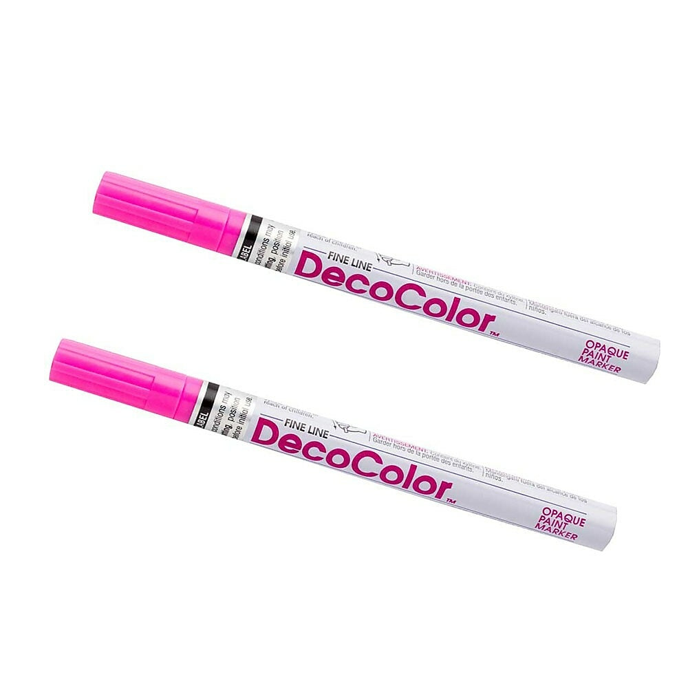 Image of Marvy Uchida Fine-Line Opaque Paint Markers - Rosemary Pink - 2 Pack